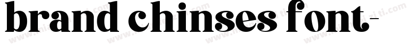 brand chinses font字体转换
